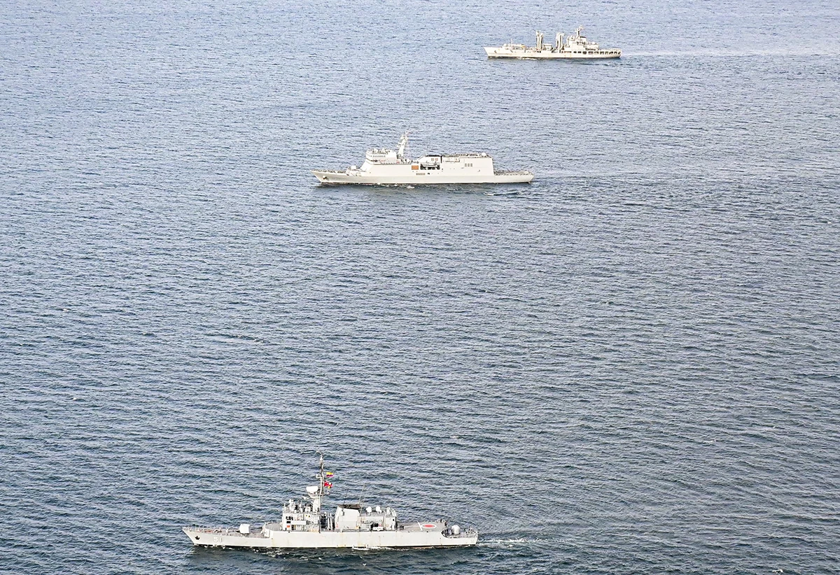Ejercicios navales de Armada de Colombia y la de Corea del Sur